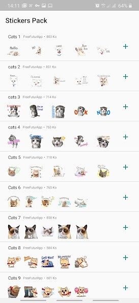 Run android online APK Funny Cats Stickers from MyAndroid or emulate Funny Cats Stickers using MyAndroid