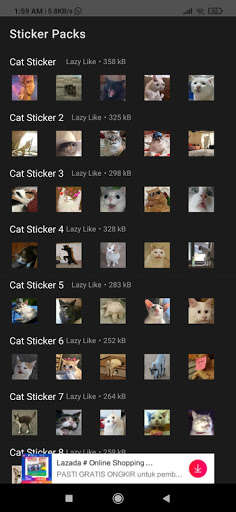 Run android online APK Funny Cat Sticker Collection for WhatsApp from MyAndroid or emulate Funny Cat Sticker Collection for WhatsApp using MyAndroid