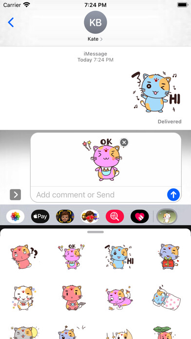 Emulate iPhone app Funny Cat Stickers Pack using MyAndroid Emulate iPhone app Funny Cat Stickers Pack using MyAndroid