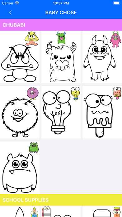 Emulate iPhone app Funny Coloring using MyAndroid