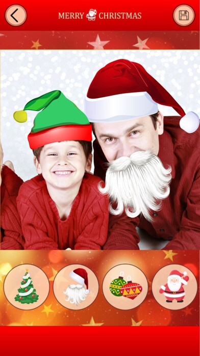 Emulate iPhone app Funny Face - New Year, Christmas Photo Stickers using MyAndroid Emulate iPhone app Funny Face - New Year, Christmas Photo Stickers using MyAndroid