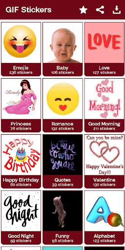 Run android online APK Funny GIF Stickers - Funny & Love Stickers from MyAndroid or emulate Funny GIF Stickers - Funny & Love Stickers using MyAndroid