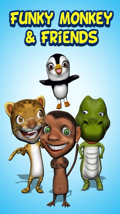 Emulate iPhone app Funny Monkey 3D & Friends. My Little Virtual Reality Pet in Bananas City using MyAndroid