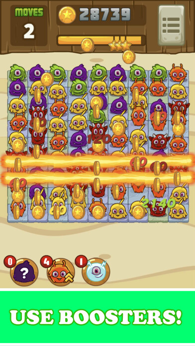 Emulate iPhone app Funny Monsters puzzle Match 3 using MyAndroid Emulate iPhone app Funny Monsters puzzle Match 3 using MyAndroid