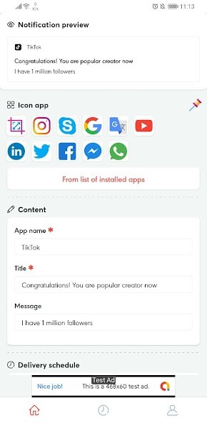 Run android online APK Funny notification from MyAndroid or emulate Funny notification using MyAndroid