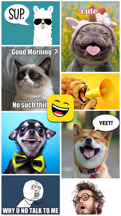 Emulate iPhone app Funny Photo & MEME Maker using MyAndroid