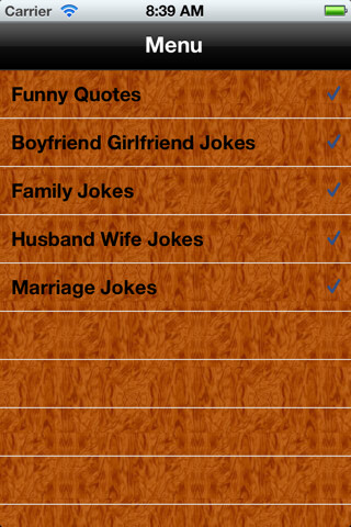 Emulate iPhone app Funny Quotes & Jokes using MyAndroid