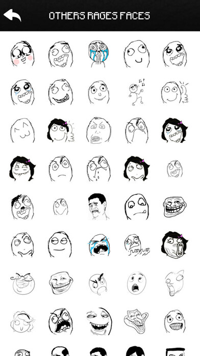 Emulate iPhone app Funny Rages Faces - Stickers using MyAndroid Emulate iPhone app Funny Rages Faces - Stickers using MyAndroid