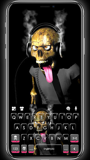 Run android online APK Funny Smoke Skull Keyboard Background from MyAndroid or emulate Funny Smoke Skull Keyboard Background using MyAndroid
