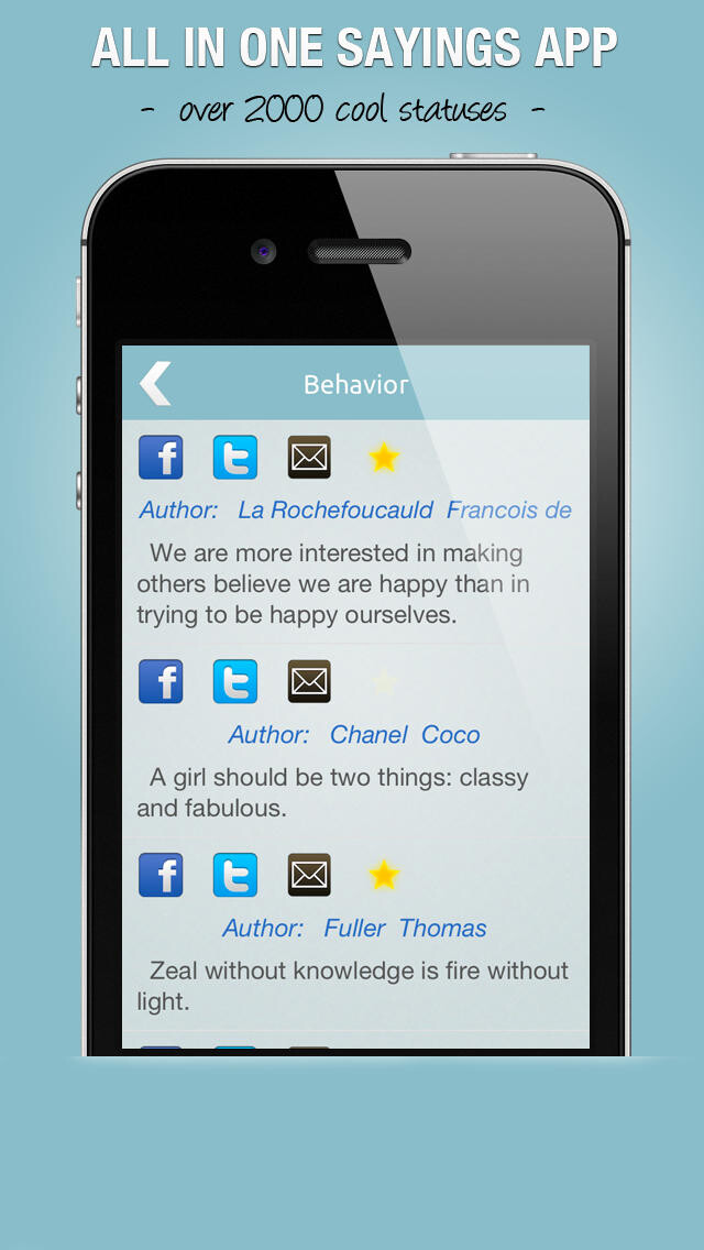 Emulate iPhone app Funny Statuses for Facebook, Twitter and messengers ;) using MyAndroid