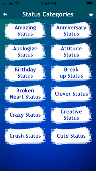 Emulate iPhone app Funny Status Quotes Collection using MyAndroid