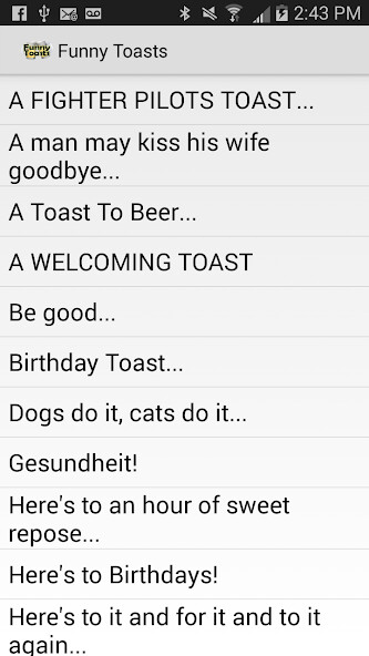 Run android online APK Funny Toasts from MyAndroid or emulate Funny Toasts using MyAndroid Run android online APK Funny Toasts from MyAndroid or emulate Funny Toasts using MyAndroid