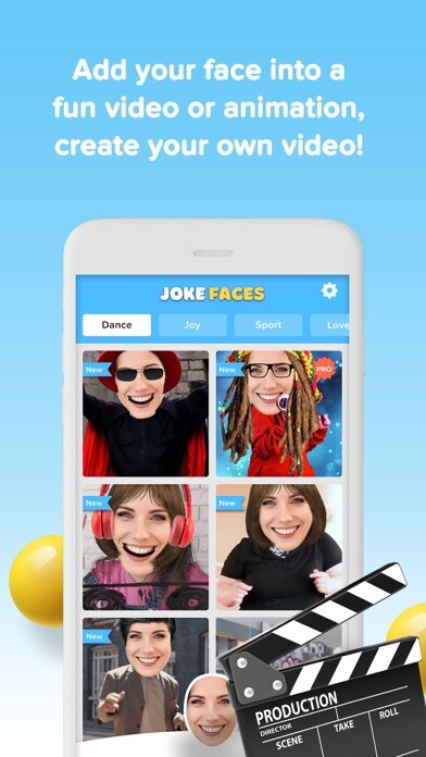 Emulate iPhone app Funny Video Maker - JokeFaces using MyAndroid Emulate iPhone app Funny Video Maker - JokeFaces using MyAndroid