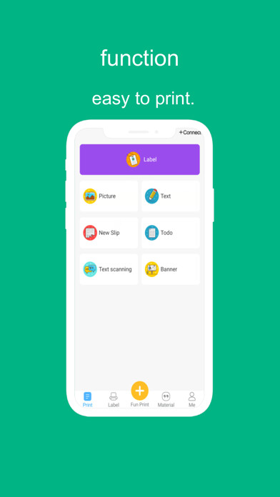 Emulate iPhone app fun print using MyAndroid