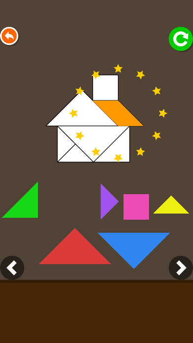 Emulate iPhone app Fun tangram:Learn math shapes using MyAndroid Emulate iPhone app Fun tangram:Learn math shapes using MyAndroid