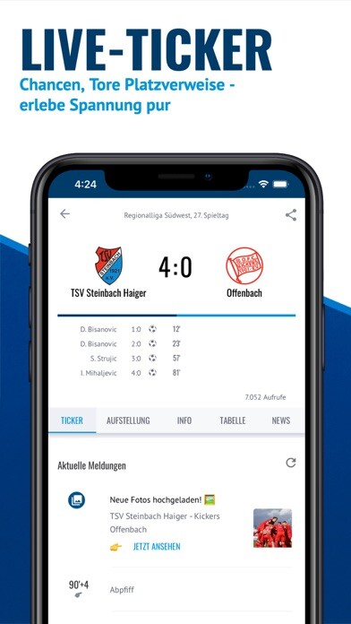 Emulate iPhone app FuPa Fussball News, Ergebnisse using MyAndroid