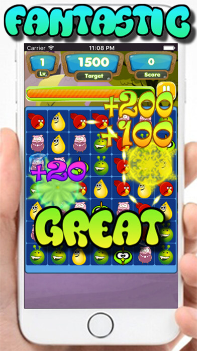 Emulate iPhone app Furious Birds Match Puzzle using MyAndroid Emulate iPhone app Furious Birds Match Puzzle using MyAndroid