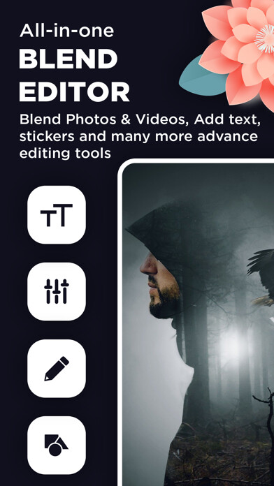 Emulate iPhone app Fused - Photo Blender & Editor using MyAndroid