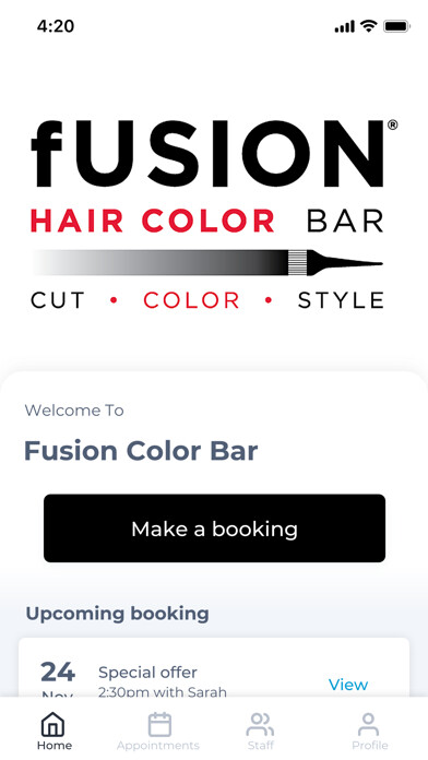 Emulate iPhone app Fusion Color Bar using MyAndroid Emulate iPhone app Fusion Color Bar using MyAndroid