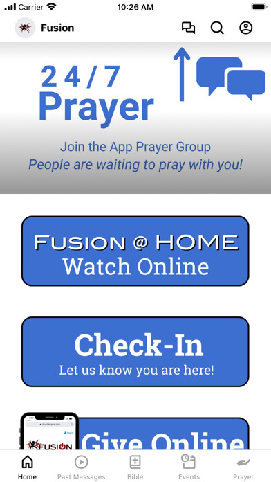 Emulate iPhone app Fusion Community Church using MyAndroid Emulate iPhone app Fusion Community Church using MyAndroid