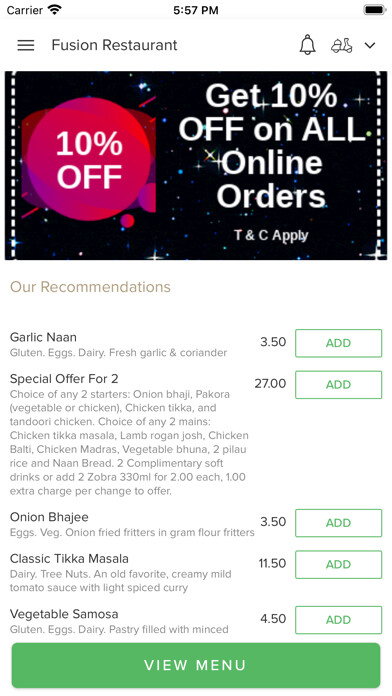 Emulate iPhone app Fusion Restaurant. using MyAndroid Emulate iPhone app Fusion Restaurant. using MyAndroid