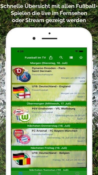 Emulate iPhone app Fussball im TV live using MyAndroid Emulate iPhone app Fussball im TV live using MyAndroid