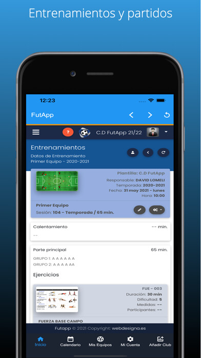 Emulate iPhone app FutApp gestión de equipos using MyAndroid Emulate iPhone app FutApp gestión de equipos using MyAndroid