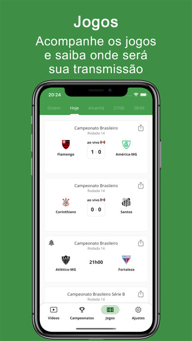 Emulate iPhone app Futebol Hoje - Onde assistir using MyAndroid Emulate iPhone app Futebol Hoje - Onde assistir using MyAndroid