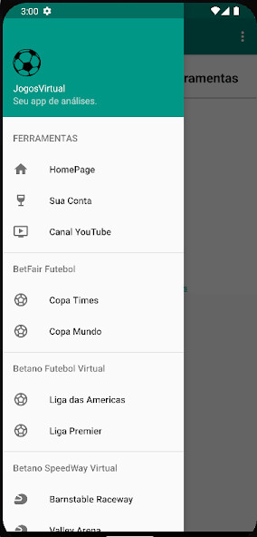 Run android online APK Futebol Virtual - JogosVirtual from MyAndroid or emulate Futebol Virtual - JogosVirtual using MyAndroid