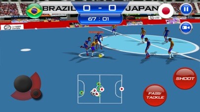 Emulate iPhone app Futsal game - indoor football using MyAndroid