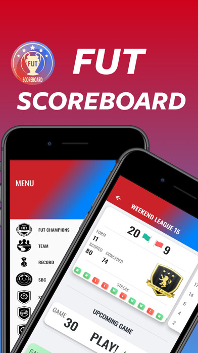 Emulate iPhone app FUT Scoreboard - Track & Alert using MyAndroid