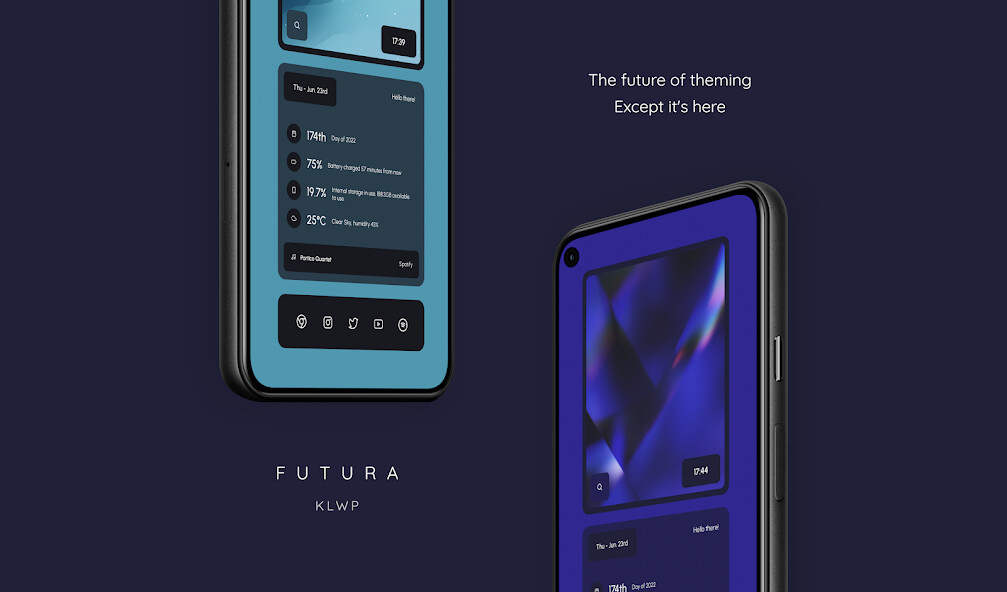 Run android online APK Futura KLWP from MyAndroid or emulate Futura KLWP using MyAndroid