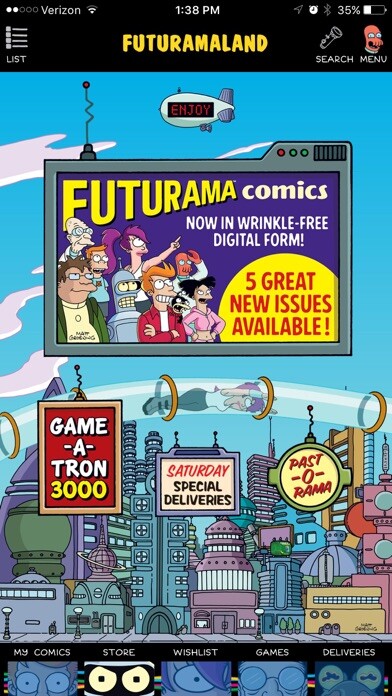 Emulate iPhone app Futuramaland using MyAndroid Emulate iPhone app Futuramaland using MyAndroid
