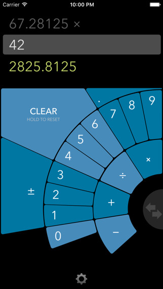 Emulate iPhone app FutureCalc: ergonomic calculator for single-handed use using MyAndroid Emulate iPhone app FutureCalc: ergonomic calculator for single-handed use using MyAndroid