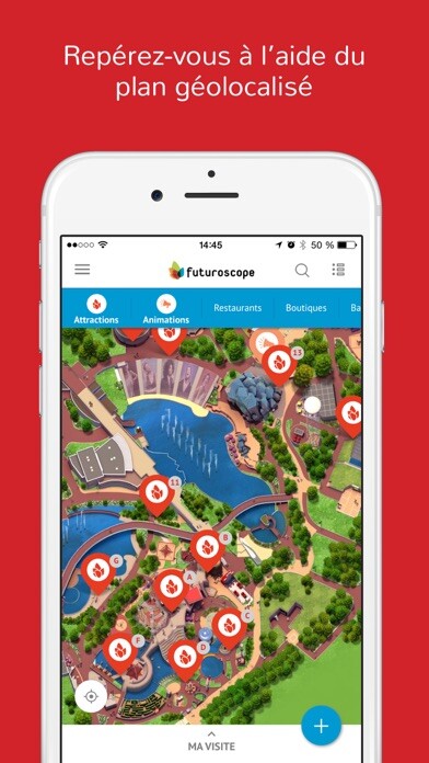 Emulate iPhone app Futuroscope using MyAndroid