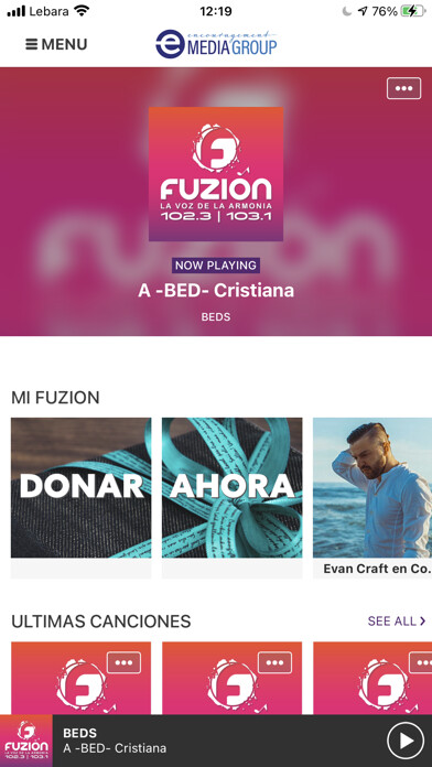 Emulate iPhone app Fuzión Radio using MyAndroid Emulate iPhone app Fuzión Radio using MyAndroid