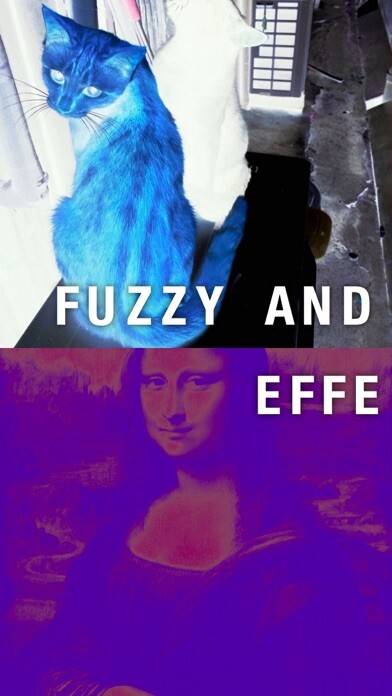 Emulate iPhone app Fuzzycamera - Awesome and fuzzy effects camera using MyAndroid