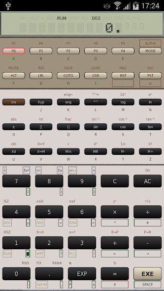 Run android online APK FX-602P scientific calculator from MyAndroid or emulate FX-602P scientific calculator using MyAndroid