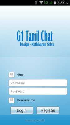 Emulate Android APK G1 Tamil Chat