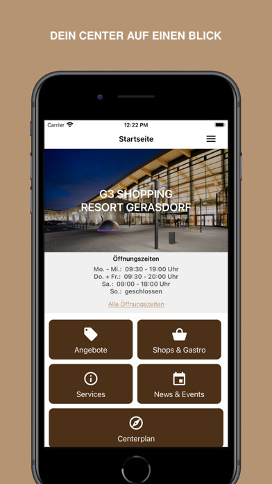 Emulate iPhone app G3 Shopping Resort Gerasdorf using MyAndroid Emulate iPhone app G3 Shopping Resort Gerasdorf using MyAndroid