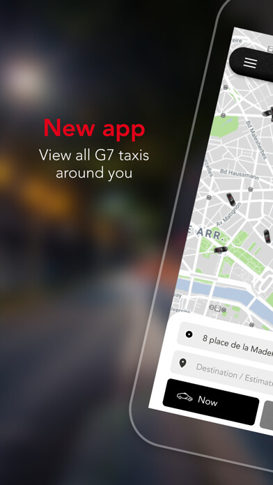 Emulate iPhone app G7 Abonné - Commande de taxi using MyAndroid