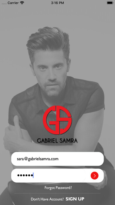 Emulate iPhone app Gabriel Samra using MyAndroid