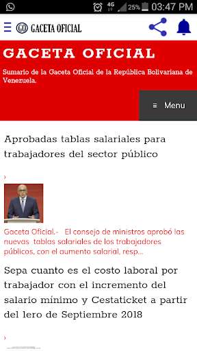 Run android online APK Gaceta Oficial Venezuela from MyAndroid or emulate Gaceta Oficial Venezuela using MyAndroid