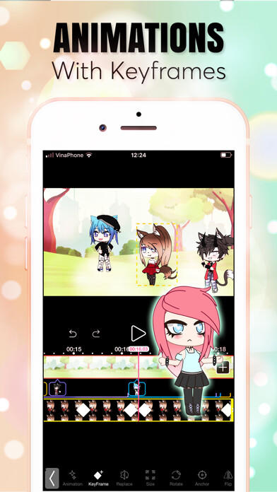 Emulate iPhone app Gacha Animator using MyAndroid