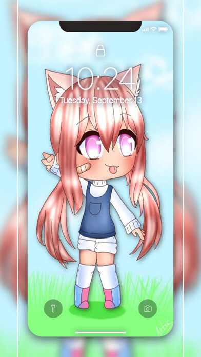 Emulate iPhone app Gacha life Wallpaper 4K using MyAndroid