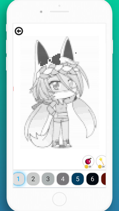 Emulate iPhone app gachaPixel Coloring By Number using MyAndroid Emulate iPhone app gachaPixel Coloring By Number using MyAndroid