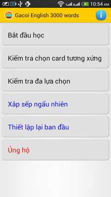 Emulate Android APK Gacoi English 3000 words