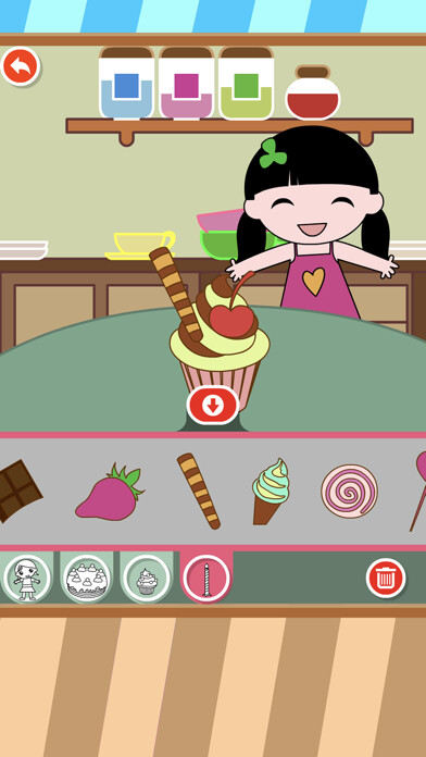 Emulate iPhone app Gaga Town: Kabu Bake a cake using MyAndroid