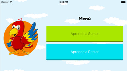Emulate iPhone app Gagu Suma Y Resta using MyAndroid