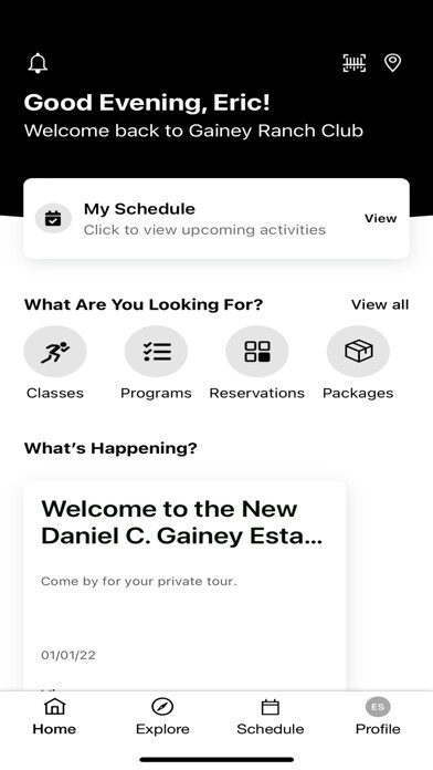 Emulate iPhone app Gainey Ranch Club using MyAndroid